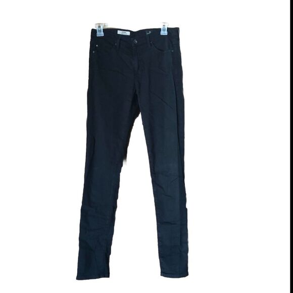 AG Adriano Goldschmied Prima Mid Rise Cigarette Jeans Black - 27 - Picture 1 of 11